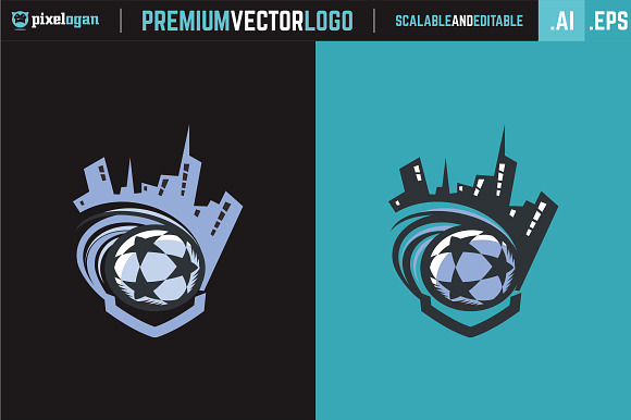Soccer City Logo in Logo Templates - product preview 1