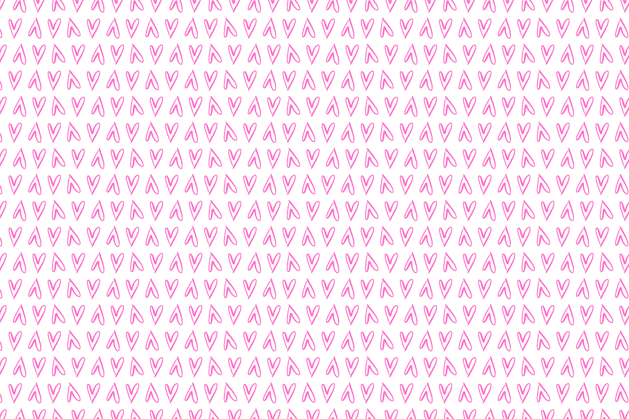 Alternating Hearts Vector Pattern in Patterns - product preview 8