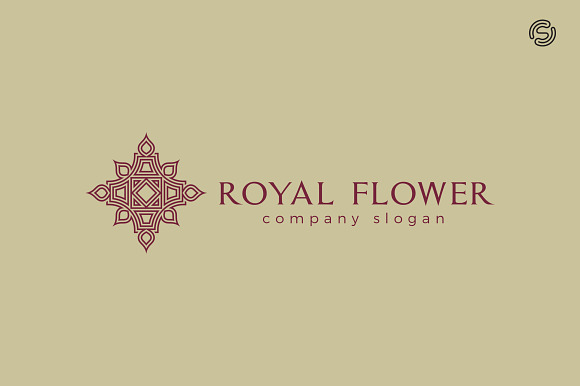 Royal Flower Logo Template in Logo Templates - product preview 1