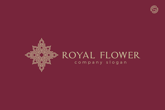 Royal Flower Logo Template in Logo Templates - product preview 2