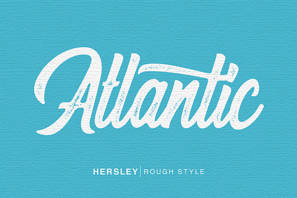 Hersley Typeface in Script Fonts - product preview 1