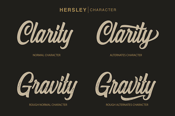 Hersley Typeface in Script Fonts - product preview 2