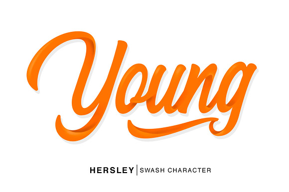 Hersley Typeface in Script Fonts - product preview 3