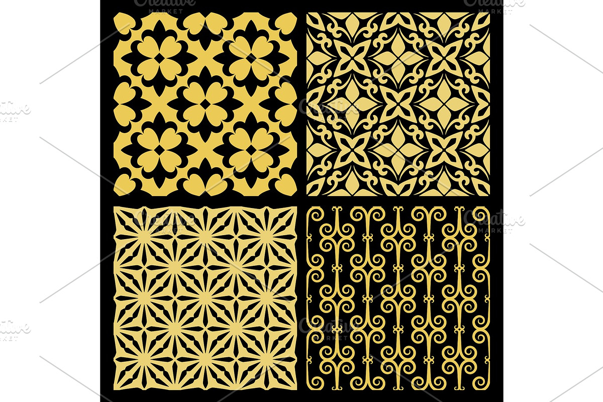 Golden spanish traditional kitchen tiles in Objects - product preview 8