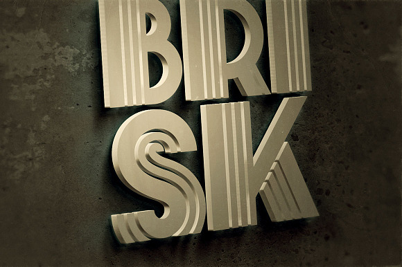 Brisk - ArtDeco Display Font in Display Fonts - product preview 4