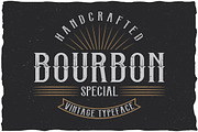 Bourbon Special Label Typeface