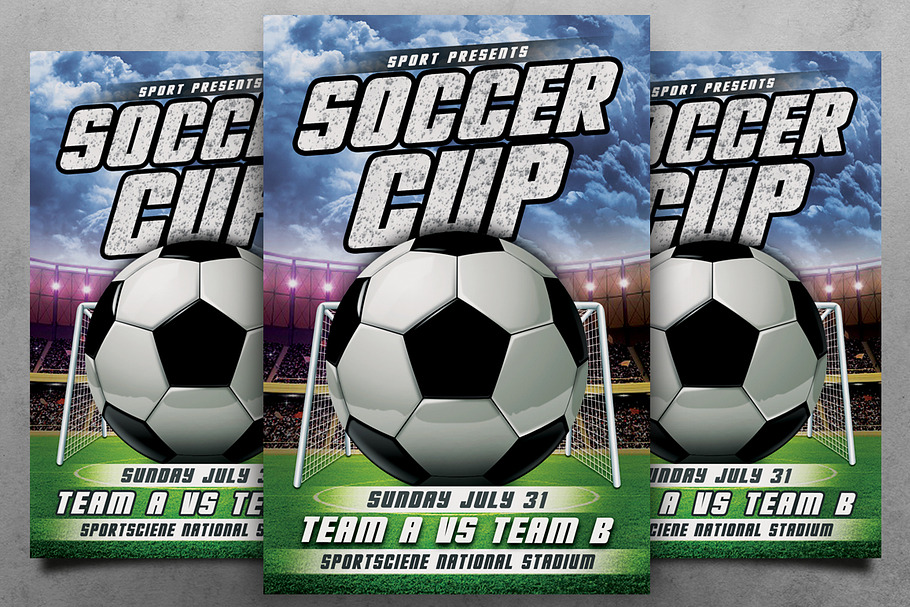 Soccer Cup Flyer  in Flyer Templates - product preview 8