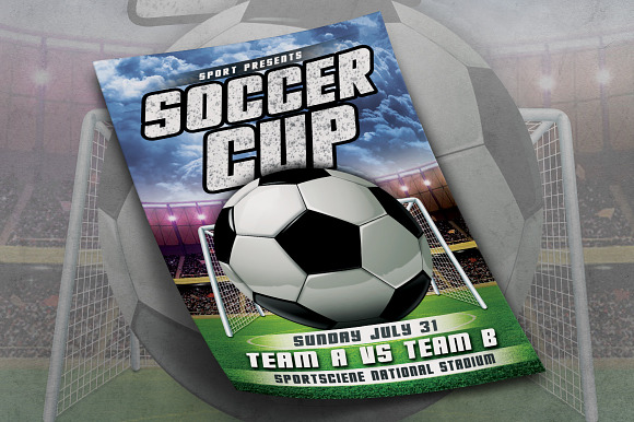 Soccer Cup Flyer  in Flyer Templates - product preview 2