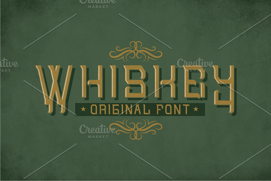 Whiskey Original Label Typeface in Display Fonts - product preview 8
