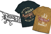 Aviation T-shirts And Poster Labels