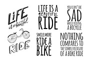 Bike quotes set