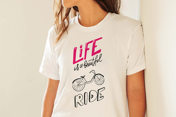 Bike quotes set in Illustrations - product preview 2
