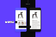 Furniture e-commerce app Ui kit. 