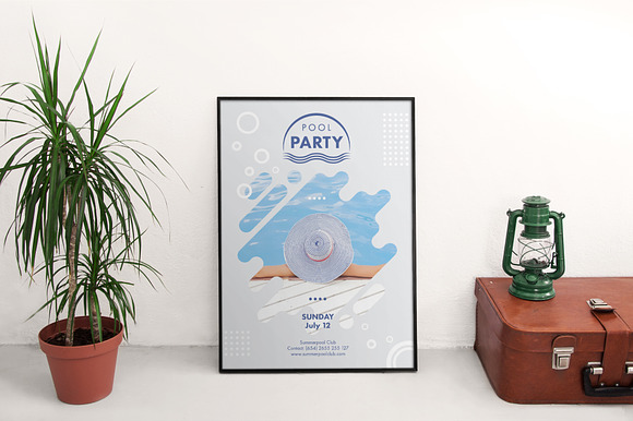 Posters | Pool Party in Flyer Templates - product preview 1