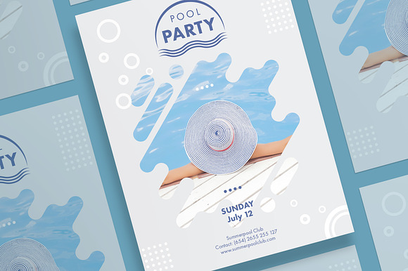 Posters | Pool Party in Flyer Templates - product preview 2