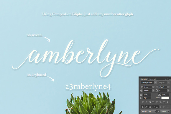 Amberlyne Script (25% Off) in Script Fonts - product preview 3