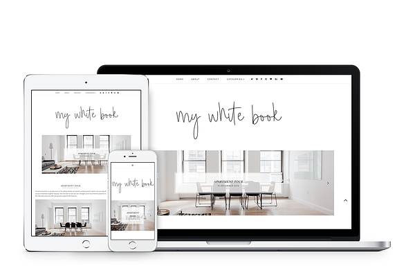 My white book - Blogger Template