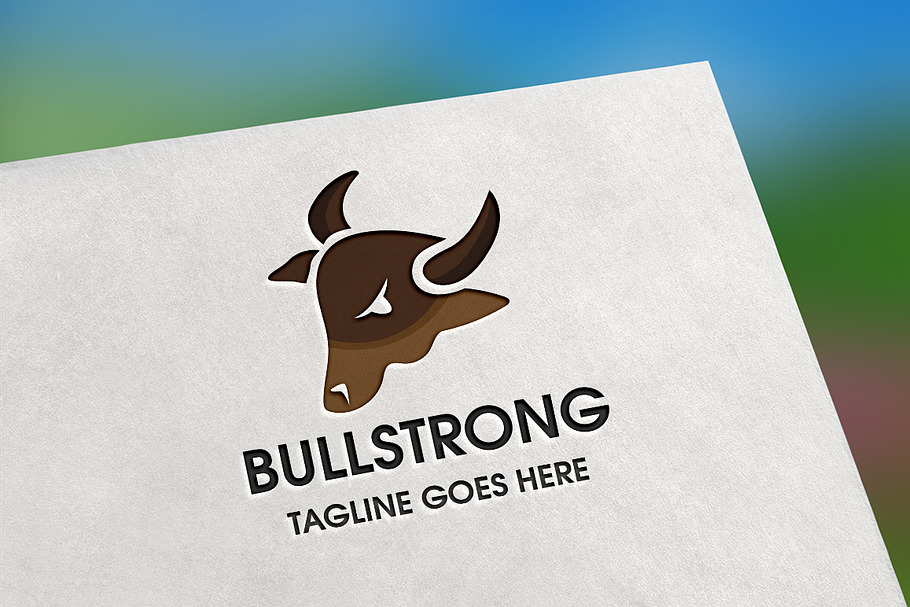 Bull Strong Logo in Logo Templates - product preview 8
