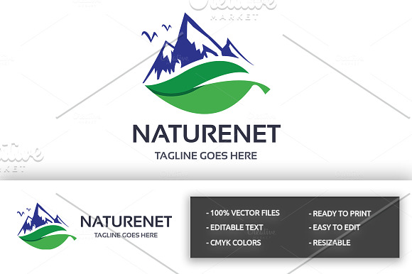 Naturenet Logo in Logo Templates - product preview 1