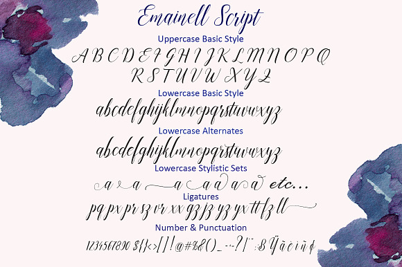 Emainell Script in Script Fonts - product preview 3