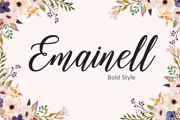 Emainell Script in Script Fonts - product preview 8
