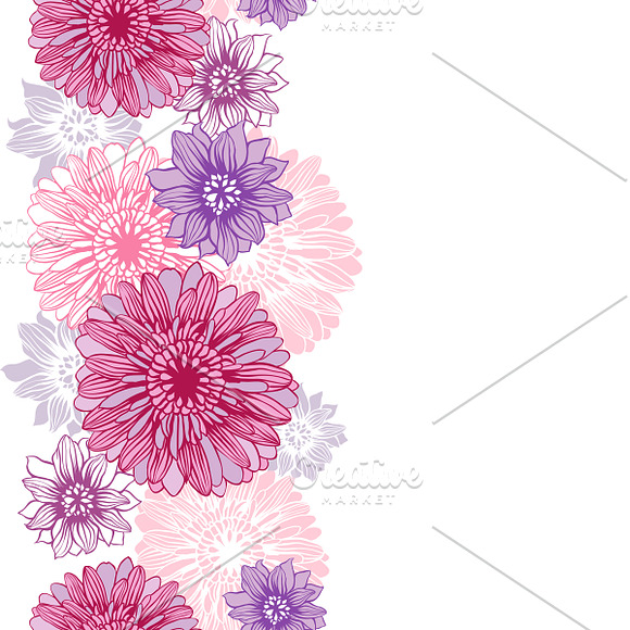 Floral backgrounds with flowers. in Patterns - product preview 1