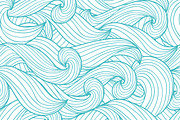 Seamless backgrounds of waves.