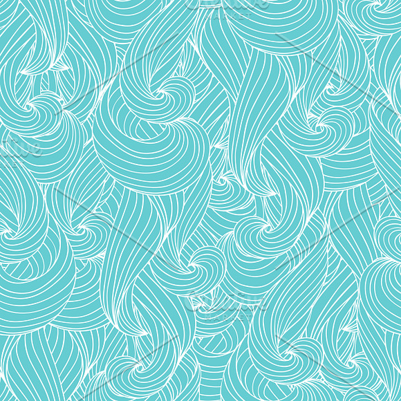 Seamless backgrounds of waves. in Textures - product preview 1