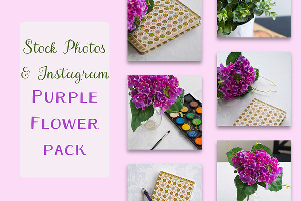 Instagram Purple Flower Pack