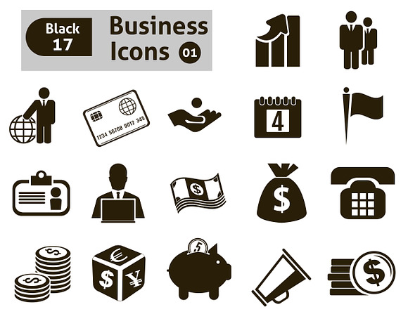 Business icons in Graphics - product preview 1