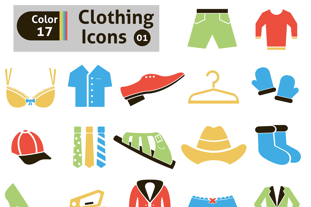 Clothing icons in Graphics - product preview 8