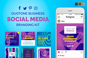 Duotone Business Social Media Pack