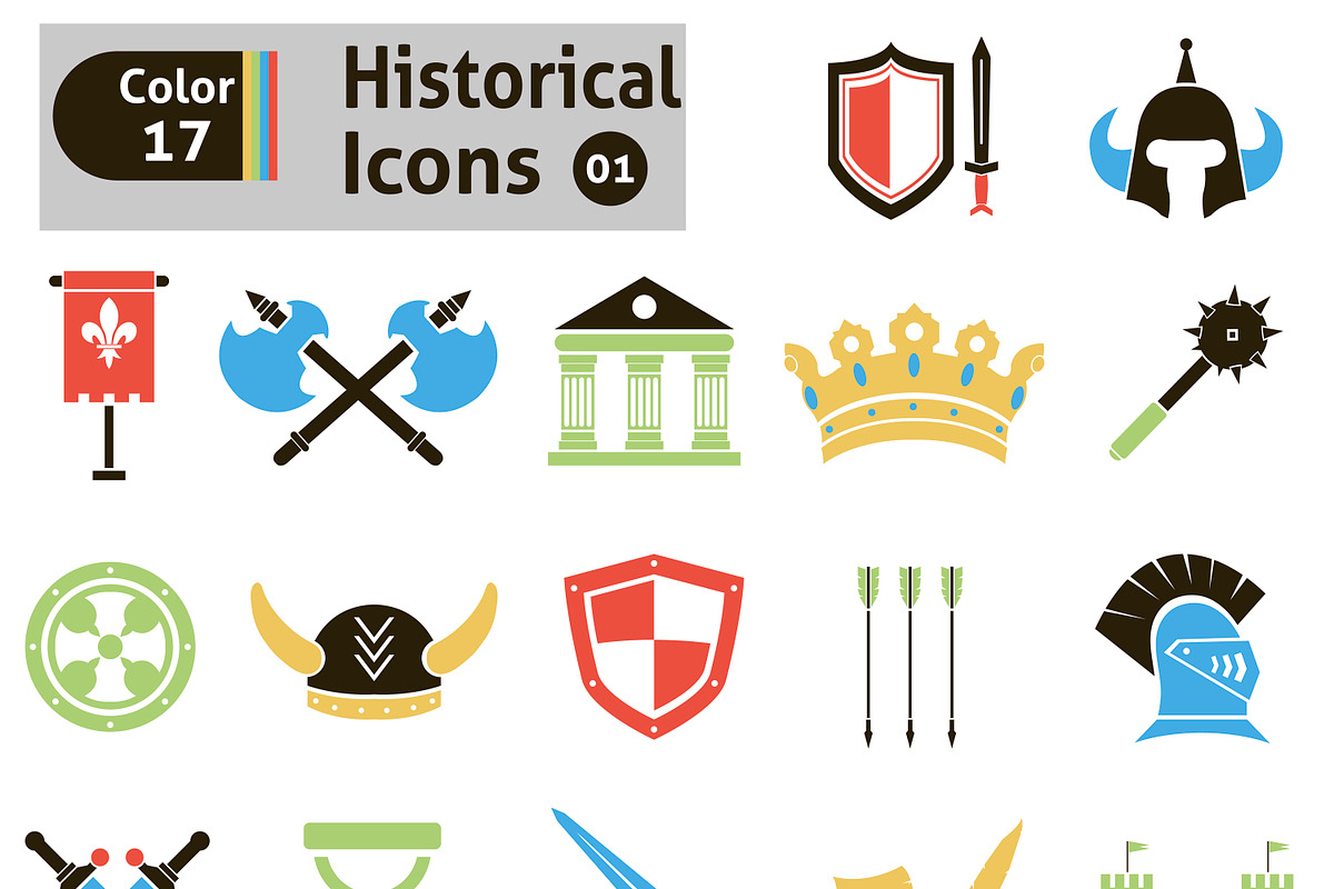 Histoical icons in Graphics - product preview 8