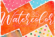35 Watercolor Backgrounds