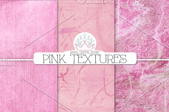 PINK TEXTURES digital paper pack in Textures - product preview 2
