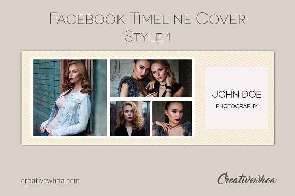 Facebook  Cover Template Photography in Facebook Templates - product preview 1
