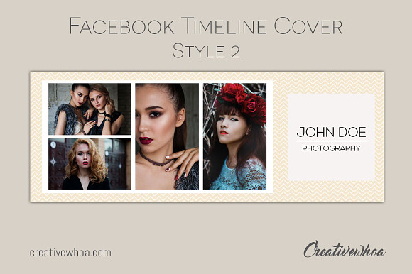 Facebook  Cover Template Photography in Facebook Templates - product preview 2