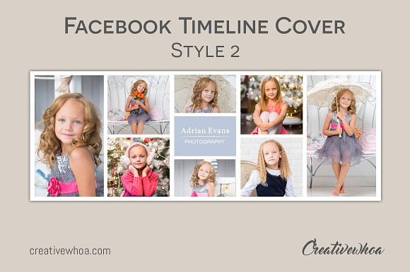 Facebook Cover Template CW005 in Facebook Templates - product preview 2