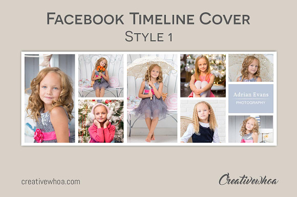 Facebook Cover Template CW005 in Facebook Templates - product preview 3