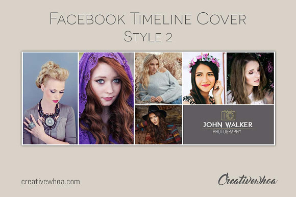 Facebook Cover Template CW006 in Facebook Templates - product preview 2