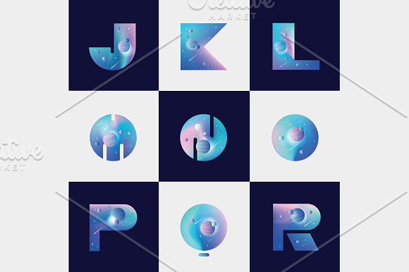 Colorful Space-vector typography in Colorful Fonts - product preview 9