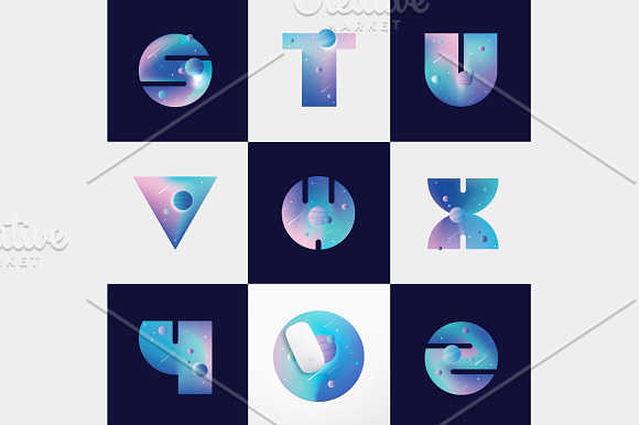 Colorful Space-vector typography in Colorful Fonts - product preview 10