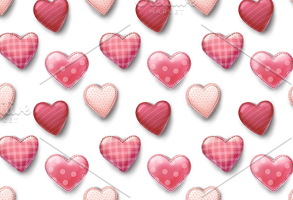 seamless valentines day patterns in Patterns - product preview 4