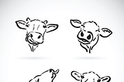 Vector of cow head. Farm Animal.