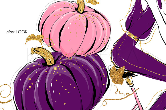 Halloween Witch Clipart in Illustrations - product preview 8