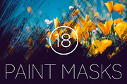 18 Grungy Paint Photoshop Masks