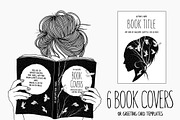 6 Book Covers - White Doves
