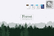 Forest panorama background