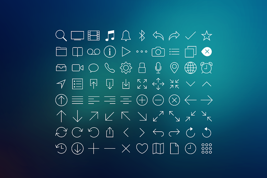 80 Line Icons Set in Simple Line Icons - product preview 8