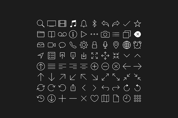 80 Line Icons Set in Simple Line Icons - product preview 1
